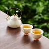 Set de Té Kung Fu de Cerámica Shuchun Fenlan Caja de Regalo Regalo de Cumpleaños Año Nuevo Día de San Valentín Recuerdo Vajilla de Té de Alta Gama Práctica