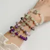 Promoção quente da Amazon popular europeu e americano pingente de opala natural pulseira de anel único elástica pulseira joias uma variedade opcional