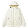 Jaqueta de Penas Masculina Enbu Outono/Inverno Novo Estilo Aveludada Quente Casual Versátil Unissex Top de Inverno Outerwear
