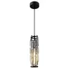 Lámpara de comedor de cristal de lujo ligero transfronteriza, candelabro estilo industrial americano enchufable, barra de bar, candelabro pequeño de hierro largo de tres cabezas