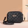 Daiouya 2024 Nova Bolsa Feminina Mais Vendida, Bolsa Quadrada Pequena de Losangos da Moda, Porta-moedas para Celular, Bolsa Transversal Feminina