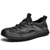 Zapatos de Malla para Hombre, Verano, Antideslizantes, Versátiles, Sin Cordones, Puntera Cerrada, Anti-patada, Transpirables, Zapatos Deportivos, Amortiguadores, Cómodos, Zapatos Casuales para Hombre