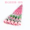 [Venta Caliente] Flor de Jabón Individual Flor de Rosa Artificial Día de San Valentín Chino Día del Maestro Regalo Recomendado Ramo de Jabón