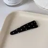 Pinza para el pelo de triángulo de lunares coreana, pinza para flequillo de alta gama y exquisita, pinza para el lateral del pelo, pasador, accesorio para el pelo
