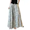 Pantalones casuales de pierna ancha con estampado vintage hechos a medida para mujer, nuevo diseño de verano 2026, holgados, adelgazantes, versátiles y casuales