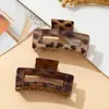 Pinzas para el Cabello Estampadas Transfronterizas, Pinzas de Tiburón, Elegantes Pinzas de Garra con Estampado de Leopardo, Accesorios para el Cabello de Verano de Gama Alta, Venta al por Mayor