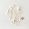 Mameluco para Bebé para Primavera y Otoño, Algodón Puro, Súper Lindo, Mono de Manga Larga para Bebés Niñas, Atuendo de Salida Estilo Princesa