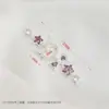 Corrente de Zircônia Banhada a Ouro 14K que Preserva a Cor, Cor Kuromi, Diamante, Corrente, DIY Feito à Mão, Corrente Meia de Cristal, Acessórios de Joias com Contas