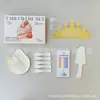 Caixa de presente com conjunto de louças de aniversário, conjunto de cinco peças, pratos de papel para padarias e confeitarias, combinação de talheres e pratos descartáveis