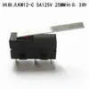 Interruptor de Limite de Viagem Kw12 Botão de Contato Kw11-3Z-2 Microinterruptor com Alavanca Reta e Três Pinos 125V250V