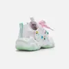 Sapatos Infantis Balabala, Tênis Esportivos Infantis, Tênis de Corrida Respiráveis com Flores Divertidas para Meninas, Doces, Confortáveis e Fofos