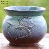 Vaso de cerâmica carnudo, planta de cerâmica, cerâmica retrô, areia roxa, atacado, simples, criativo, grande, pequeno, vaso de cerâmica, especial, desktop