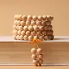 Pulseira de Bambu Dourado Sangue de Dragão Natural Novo Estilo Padrão de Cobra Personalizado 2.0 Contas de Buda Joias Culturais para Homens e Mulheres Artesanatos de Bambu e Madeira