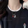 Collar con Colgante de Bolso Tejido Simple Coreano Cadena para Clavícula de Estilo Frío Simple Joyería de Nicho de Gama Alta Elegante para Mujeres