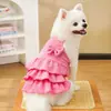 Nuevo Vestido de Princesa para Perro Mascota de Verano, Estilo Delgado, para Teddy, Bichón, Perros Pequeños, Vestido Dulce para Gato, Venta al por Mayor