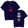 Camiseta de Verano para Pareja de Algodón Puro de Manga Corta con Hombro Caído Estilo Espada Berserk Legendario Casual Más Holgada Estilo Coreano a la Moda