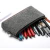 Estojo para Lápis Amazon, Estojo para Lápis, Bolsa de Papelaria para Estudante em Feltro, Bolsa com Zíper para Caneta, Marca-texto, Caneta Gel
