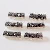 20X8X6Mm 1.5g Multicolor Retro DIY Aleación Accesorios Cuentas de Agujero Grande y Pequeño Cuentas Espaciadoras Curvas Grabadas