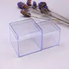 Suministro de fábrica caja cuadrada transparente caja mini estéreo caja de plástico caja de embalaje de alimentos caja de caramelos