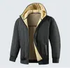 [Código Especial Europeo Transfronterizo] Chaqueta de Cachemir de Invierno, Ropa Exterior de Algodón con Forro de Vellón Ultrasónico, Ropa Exterior de Algodón con Capucha para Hombre, Cálida y Cómoda