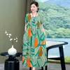 Vestido de Algodón y Seda de Alta Gama Nuevo Verano 2026, Vestido para Mamá Sanya, Vestido de Playa de Moda para Uso en Exteriores Este Año