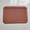Máquina de costura de pedal para tapete de carro com placa de bolha acessórios patch de couro sem parafuso pedal de borracha monocromático para máquina de costura