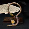 Pulsera Original Tejida a Mano con Nudo Vajra Thangka Ocho Deidades Guardianas Pulsera de Tara Verde Sala de Transmisión en Vivo