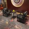 Mesa de bar estilo industrial Bistro e cadeira Clear Bar Card Seat Sofá Churrasqueira Música Jantar Bar Café Sofá comercial