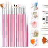 Conjunto de Pincéis para Ferramentas de Manicure, Caneta para Manicure, Caneta Portátil para Fototerapia, Pincel para Pintura com Cabo Longo, Caneta Japonesa para Puxar Linhas, Caneta para Pontilhar