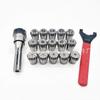 R8-ER32-15PCS Fresa de mandril de fresa haste métrica polegada Pinça ER11ER16 ER20ER25ER40