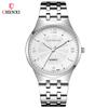 Reloj de Pareja con Banda de Acero CHENXI/Dawn 05 Reloj de Cuarzo para Pareja Negocios Reloj de Pareja Sencillo
