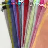 Bolsa de Hilo de Organza de Alta Densidad Bolsa para Joyería Bolsa de Regalo Cordón de Cierre Bolsa de Malla Blanca Transparente Hilo para Empacar Dulces