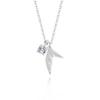 Collar de Pez Gurnardo de Plata S925 para Mujer Lujo Ligero Moda Nicho Sentido del Diseño Cadena de Cola de Pez Diamante Joyería al por Mayor