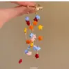 Museo del Color~Pendientes de Borla Estrella Coloridos de Verano para Mujer Diseño de Nicho Pendientes Dulces Pinzas para Orejas