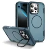 Funda para Teléfono Móvil Adecuada para Iphone17Pm Venta al por Mayor Apple 17/16/15 Soporte Magnético Fino Piel-Tacto Soporte Invisible
