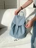 Mochila de Nylon Coreana Nova 2024 Feminina Grande Capacidade High-End Ins Moda Simples Versátil Mochila Estudante
