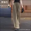 Calças pantalona femininas primavera e verão novas calças-saia super populares soltas com caimento calças Yamamoto casuais preguiçosas calças culotte