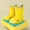 Botas de lluvia con diseño de tiburón de dibujos animados para niños y niñas, antideslizantes, impermeables, nuevas y bonitas, 2024