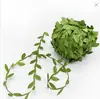Tela Hojas Verdes, Hojas de Sauce, Hojas Verdes Simuladas, Enredaderas, Coronas Hechas a Mano para Manualidades, Accesorios Navideños, Decoraciones de Hojas de Enredadera