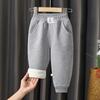 Calça Esportiva Casual Infantil Primavera e Outono Meninos e Meninas Confortável para Crianças Pequenas e Jovens Calça Longa Esportiva de Tricô Peça Única Dropshipping