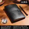 Caderno A6 Vintage Personalizado com Capa de Couro PU Macio, Elástico, Bolso de Viagem, Diário de Folhas Soltas, Logotipo Impressível
