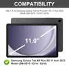 Adequado para Tablet Samsung A9Plus 11 polegadas Capa Protetora com Touchpad Retroiluminado de Sete Cores, Teclado Bluetooth, Suporte para Caneta e Capa de Couro