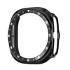 Capa de PC com escala bicolor galvanizada vazada, adequada para Samsung Watch9 Ultra2 47mm, moldura de casca dura semi-fechada