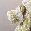 Vestido de Primavera y Otoño para Mujer y Niña Ropa de Bebé Elegante Infantil Personalizado de Marca Moderna Estilo Coreano Cuello de Encaje de Malla Floral Vestido de Princesa