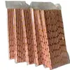 Gran número de pajitas de papel desechables al por mayor pajita con bronceado pajita color oro rosa pajita de estrella de cinco puntas de lunares fiesta