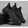 Zapatos de Hombre Estilo Nuevo de Verano Transpirables Malla Tejida Voladora Zapatos Casuales Delgados Zapatos Deportivos para Exteriores Zapatos de Trabajo Negros para Hombre