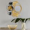 Colgante de pared de hierro estilo europeo para pasillo, pasillo, tocador, espejo decorativo para lavabo de baño