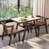 Juego de Mesa y Sillas para Balcón, Madera Maciza Completa, Tamaño Pequeño, Modelo Nuevo, Uso Doméstico, Juego de Una Mesa y Dos Sillas, Juego de Tres Piezas para Ocio, Escritorio