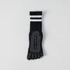 Calcetines de yoga para mujer, calcetines de algodón hasta la pantorrilla, calcetines deportivos profesionales de cinco dedos, calcetines antideslizantes de interior para mujer, calcetines con dedos para Pilates