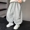 Pantalones jogger bordados con el abecedario para niños, unisex, colección primavera/otoño 2026, pantalones largos casuales para bebés, pantalones deportivos para niños